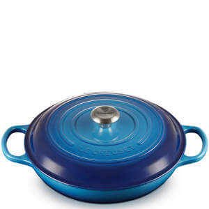 Le Creuset Signature Azure Cast Iron Shallow Casserole 30cm